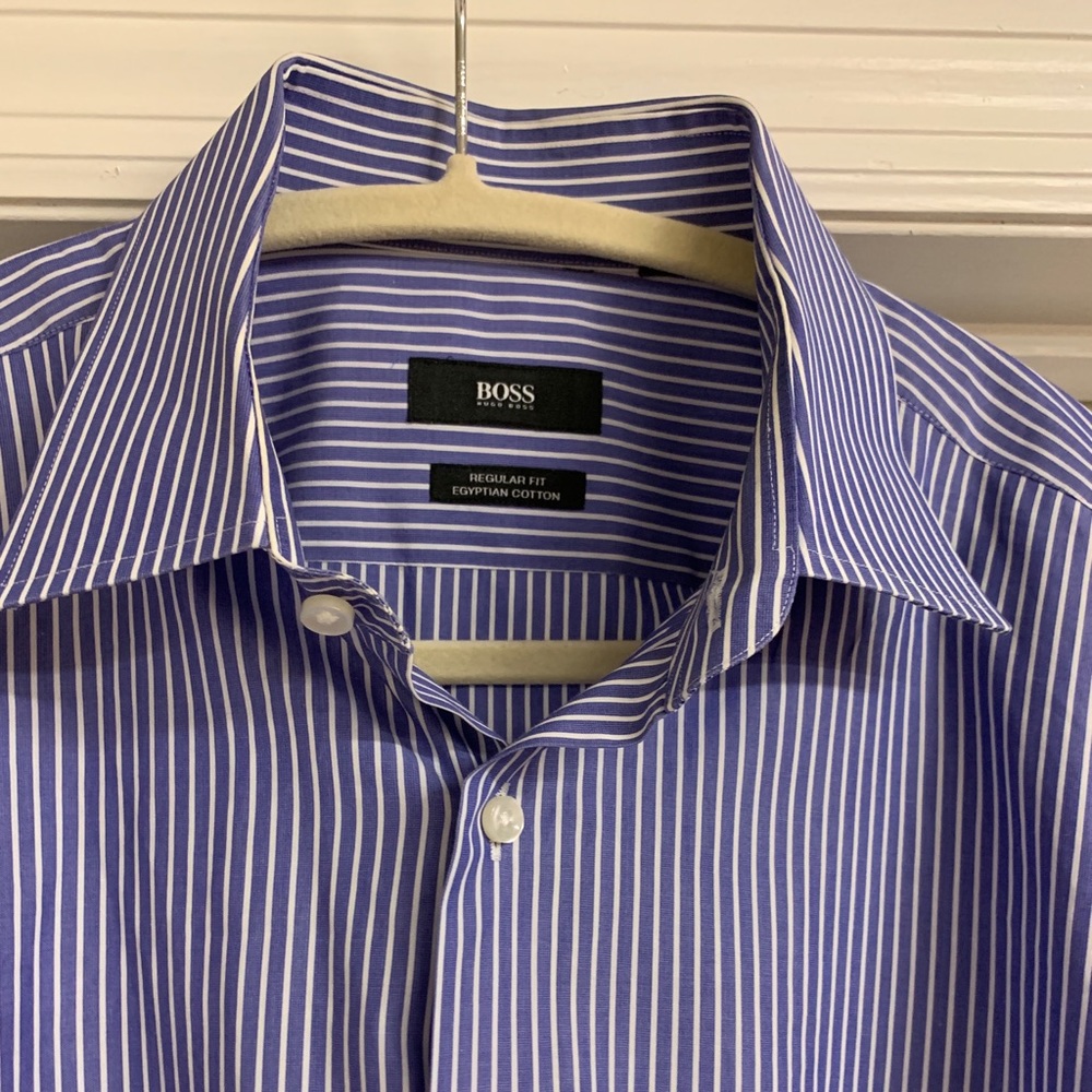 Boss Hugo Boss Regular fit Stripes Dress Shirt Size 41/16